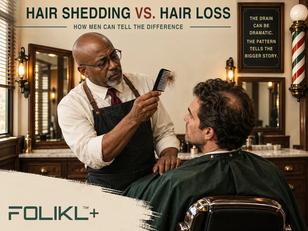 Hair Shedding vs. Hair Loss: How Men Can Tell the Difference