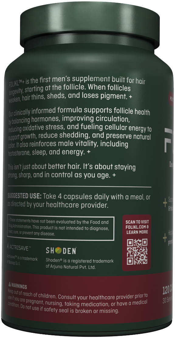 FOLIKL™+ Men's Hair Longevity Supplement