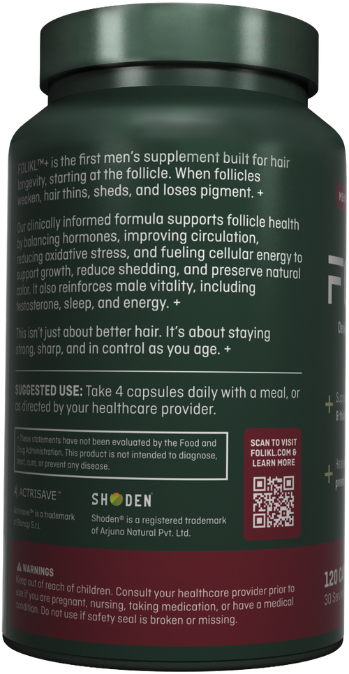 FOLIKL™+ Men's Hair Longevity Supplement