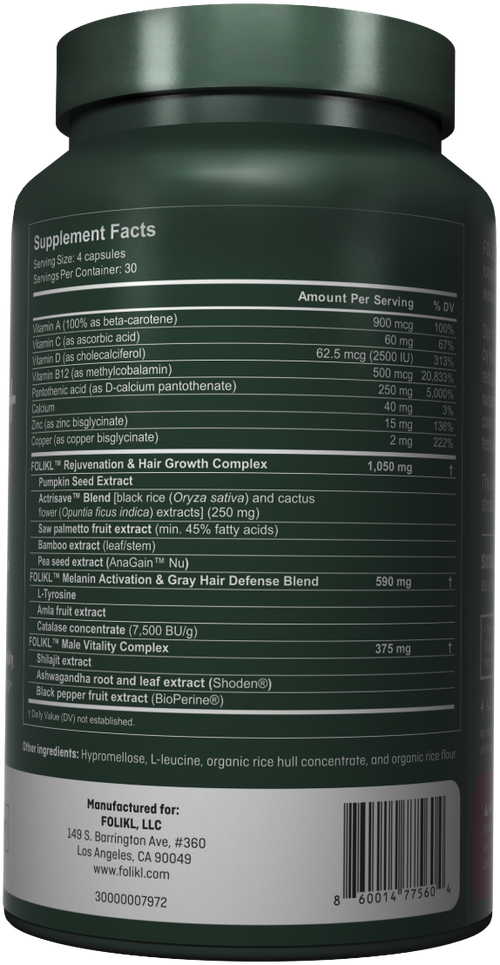 FOLIKL™ Men's Hair Longevity Supplement