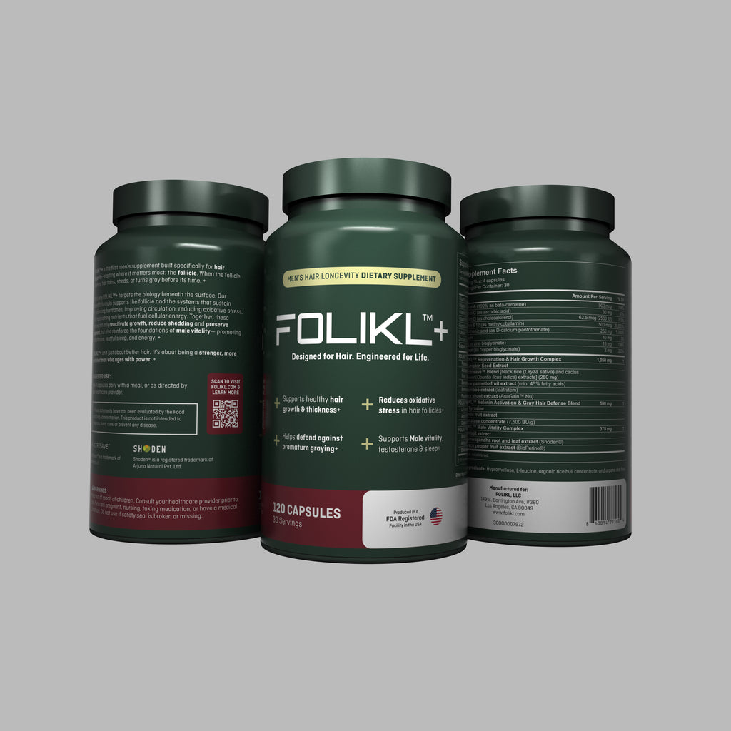 FOLIKL™+ Men's Hair Longevity Supplement